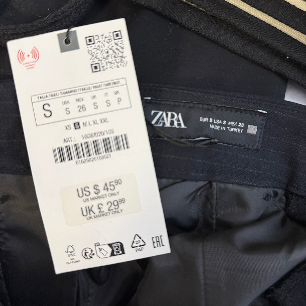 Zara Black Tailored Trousers Size Small