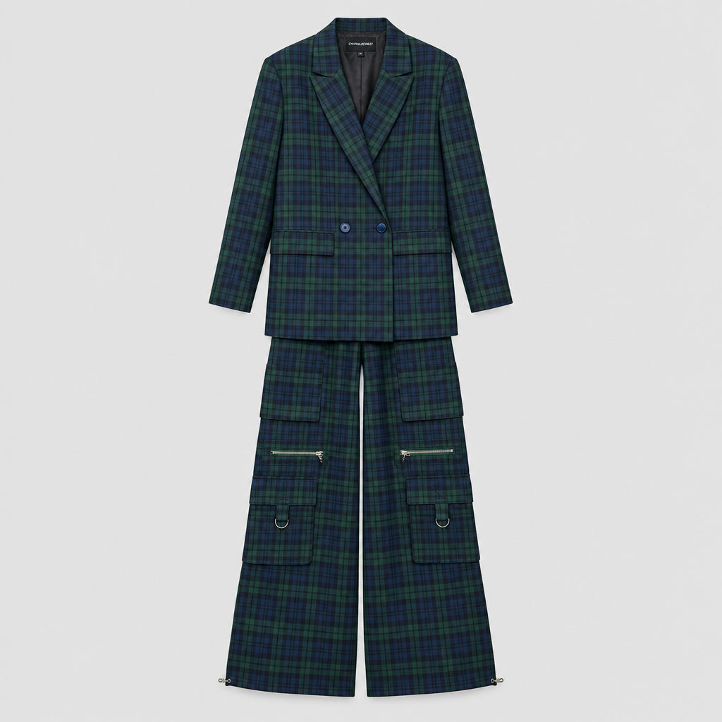 Cynthia Rowley Plaid Suit Size XS