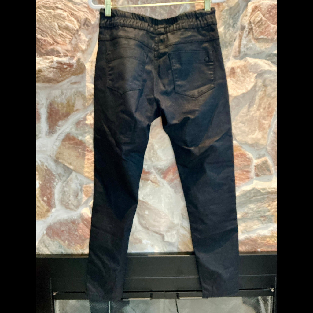 Bevy Flog Textured Drawstring Waist Casual Trouser- Size 27