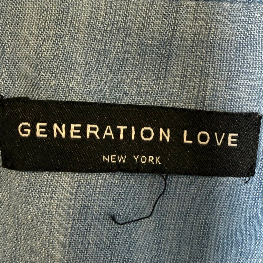 Generation Love Tencel Ruched Sleeve Blazer Size M
