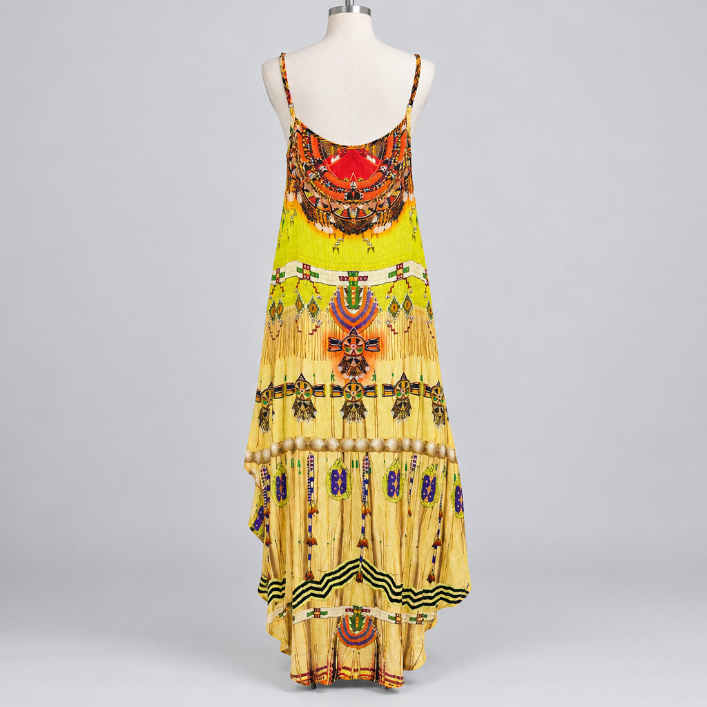 Parides Silk Graphic Print Cami Top Size M