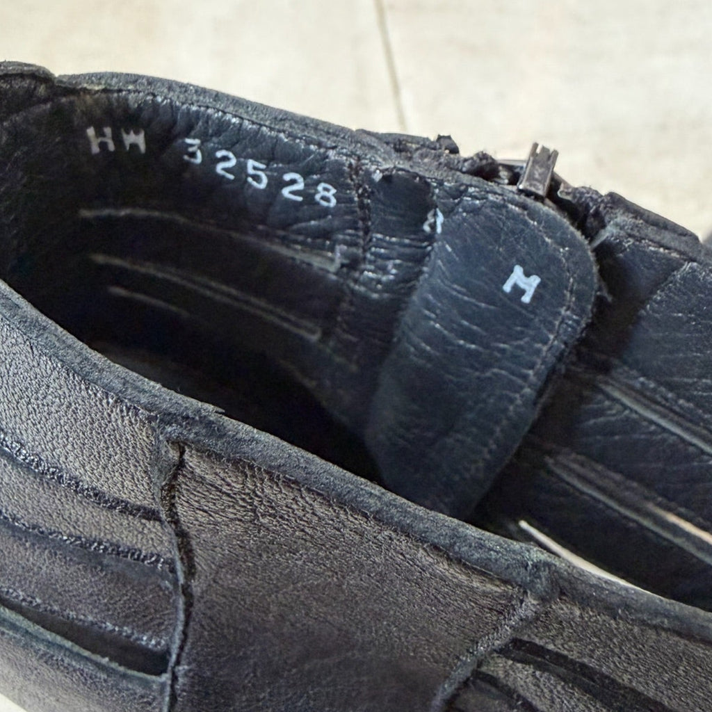 Stuart Weitzman Black Leather Cutout Booties Size 8