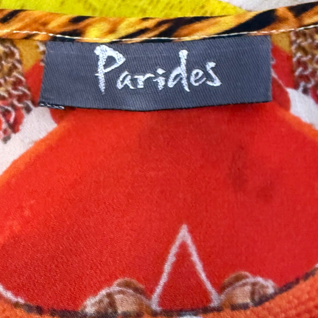 Parides Silk Graphic Print Cami Top Size M