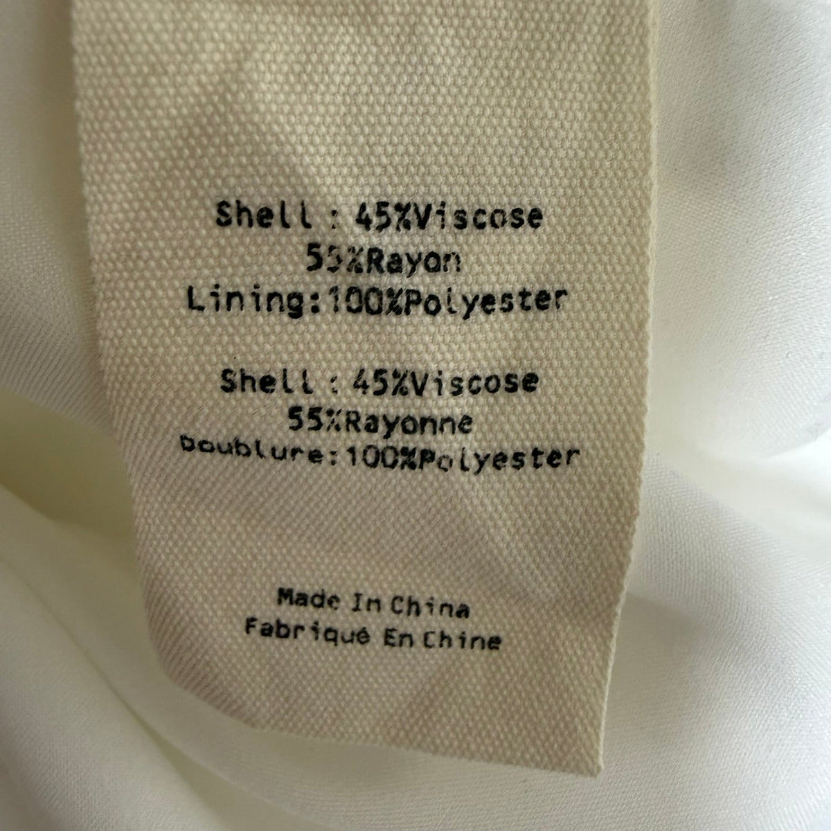 L'Agence White Satin Double Breasted Blazer Size M
