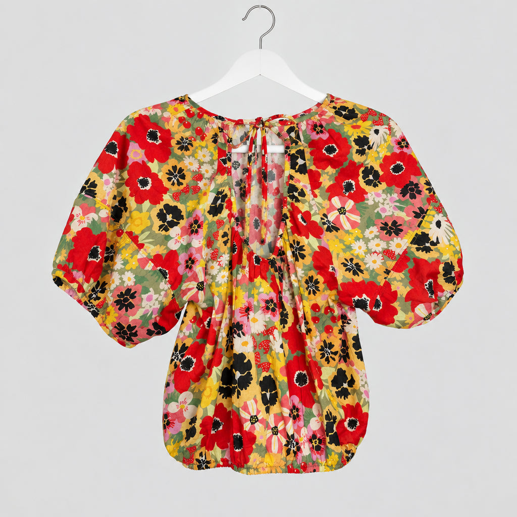 Mother Floral Print Blouse Size S