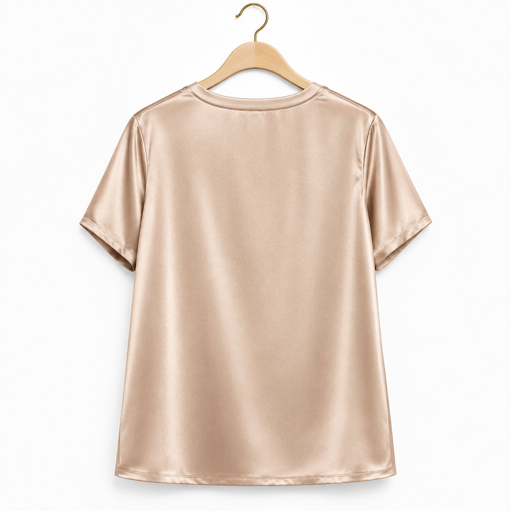 Nation LTD Silk Viscose Short Sleeve Tee- Size M