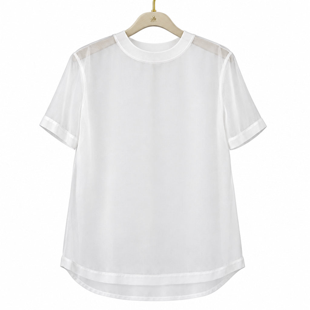 AllSaints Chalk White trace Top Size M