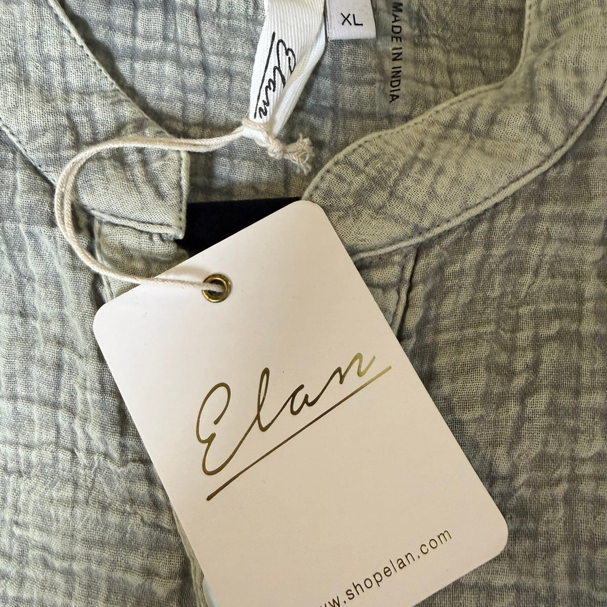 Elan Gauze Button Front Shirt Size XL
