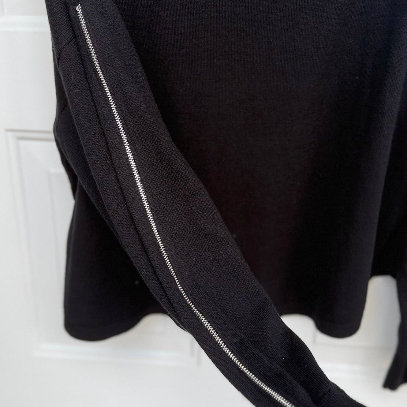 J. Society Zip Detail Cotton Sweater Size XL