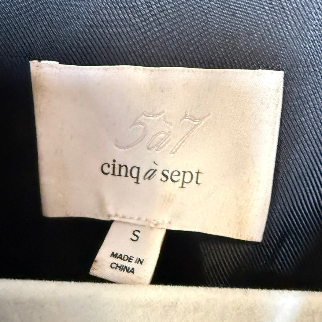 Cinq a Sept Helene Peplum Hem Jacket In Black Size Small
