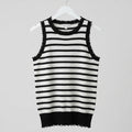 Minnie Rose Striped Cashmere Blend Tank Size Small