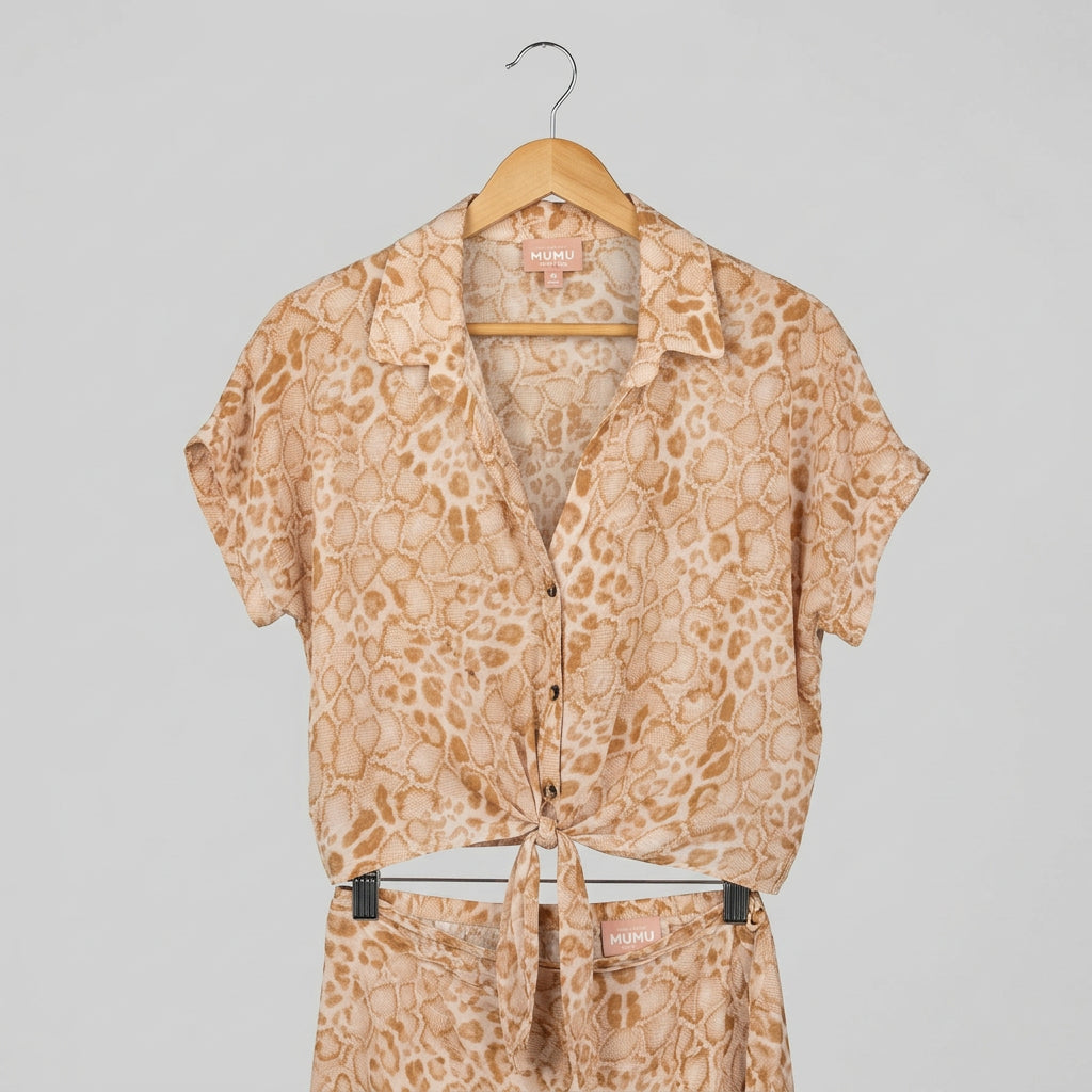 Show Me Your Mumu Tilly Top & Wrap Skirt Set Size Medium
