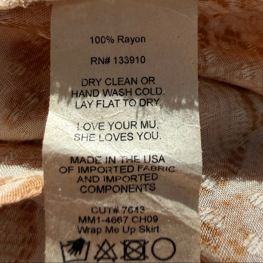 Show Me Your Mumu Tilly Top & Wrap Skirt Set Size Medium