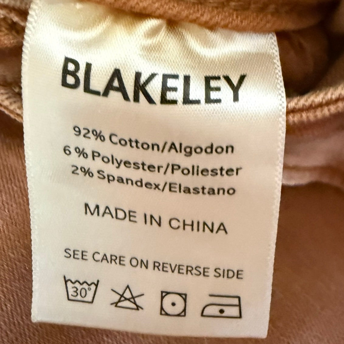 Blakeley Distressed Brown Wide Leg Jeans Size 15