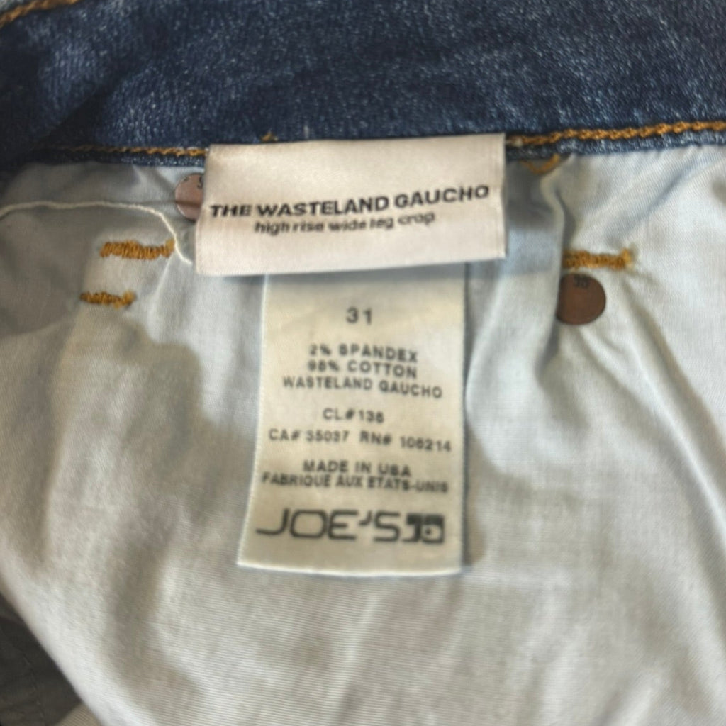 Joe's Jeans The Wasteland Gaucho Crop Size 31