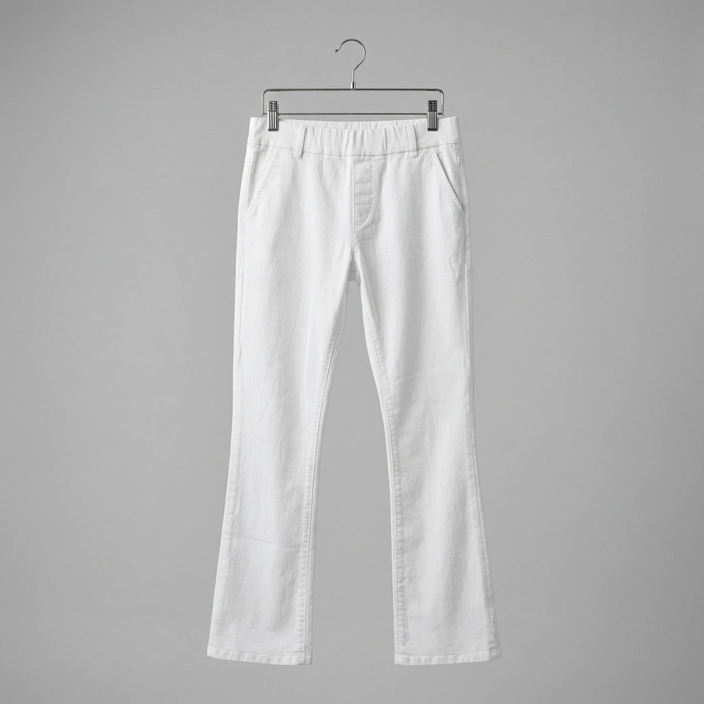 Bevy Flog White Stretch Denim Pants Size 27