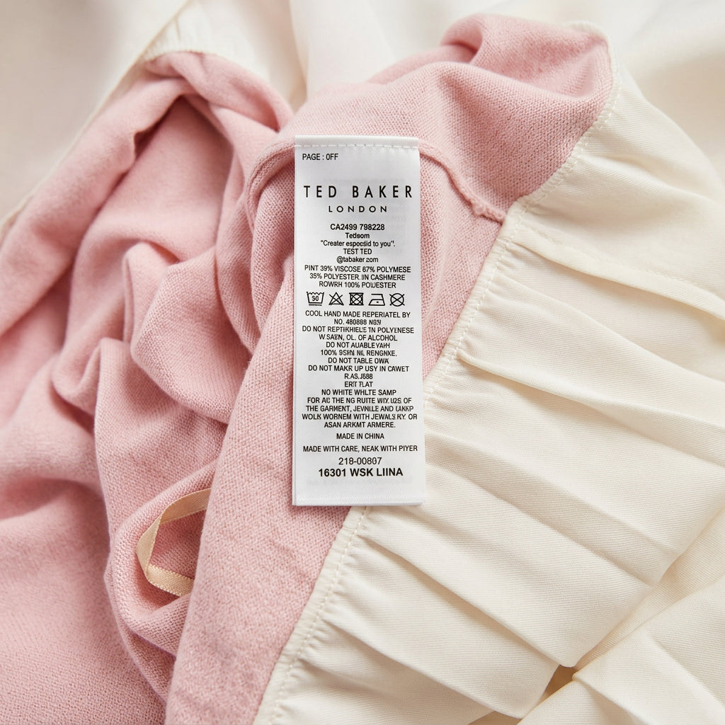 Ted Baker Layered Ruffle Sweater Size 4 (US 10/12)
