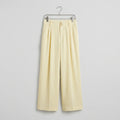Vince Pale Yellow Wide-Leg Trousers Size 14
