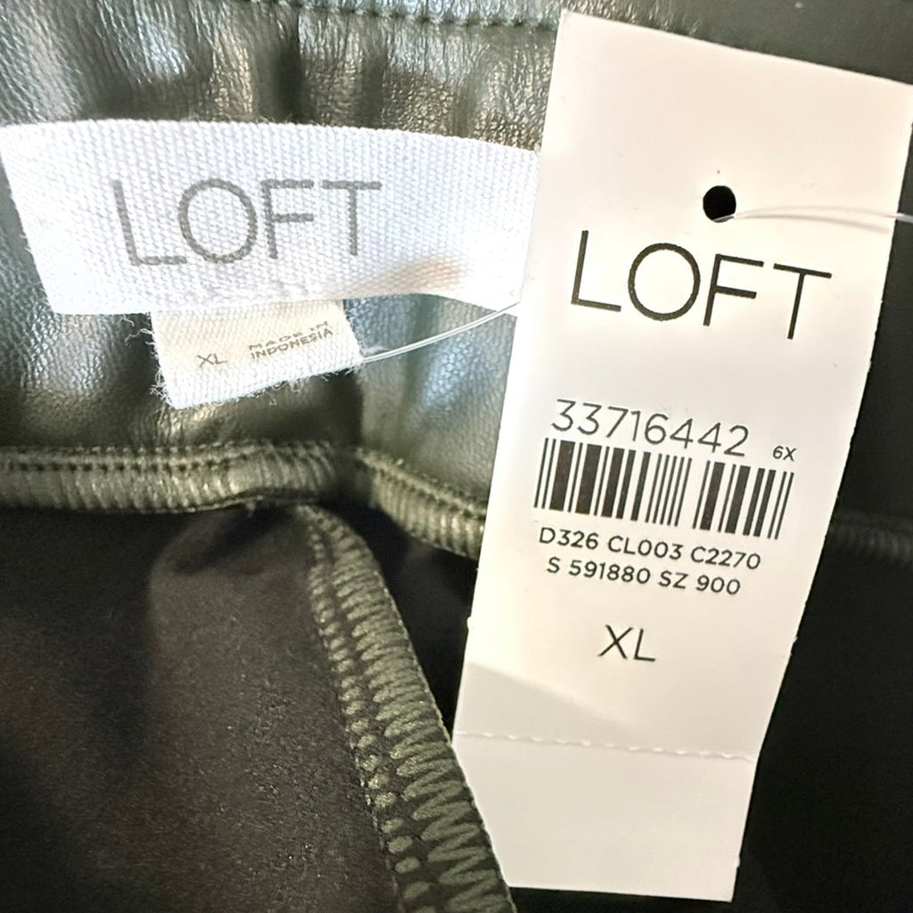 Loft Faux Leather Leggings Size XL