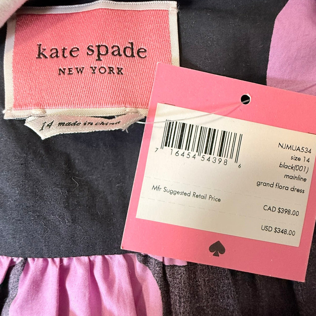 Kate Spade Grand Flora Dress Size 14