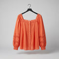 Kobi Halperin Silvia Eyelet Blouse Size XL