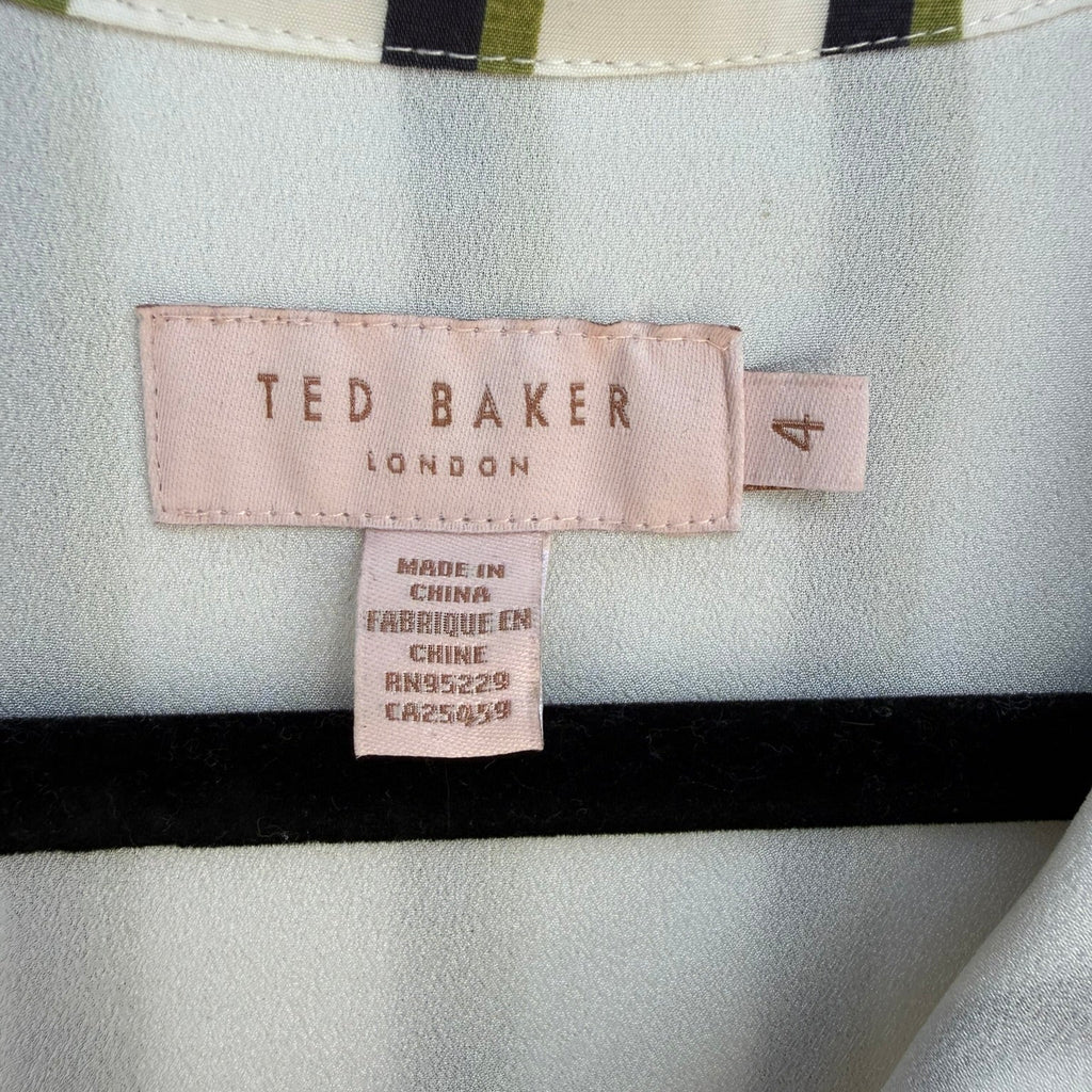 Ted baker Striped Shirt Dress with Belt Size 4 (US 10)