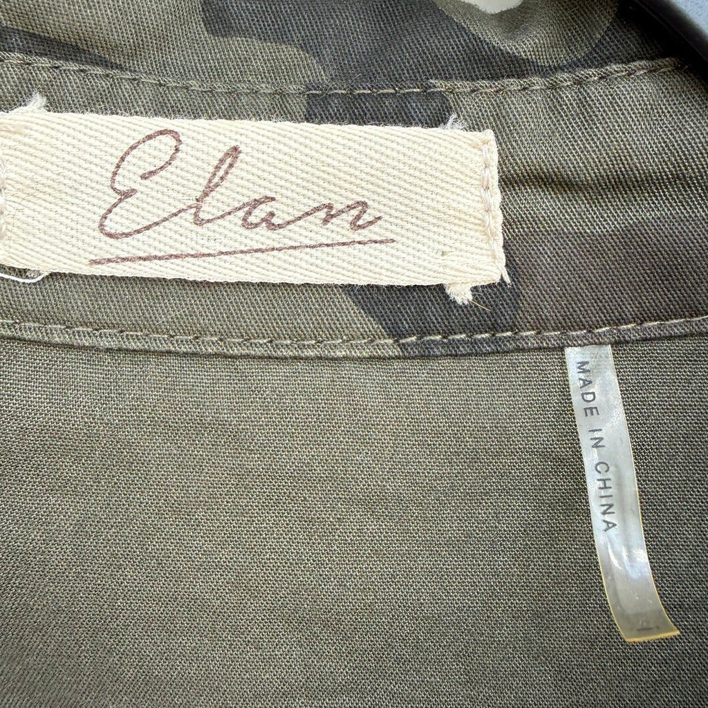 Elan Camouflage Button Down Shirt Size M