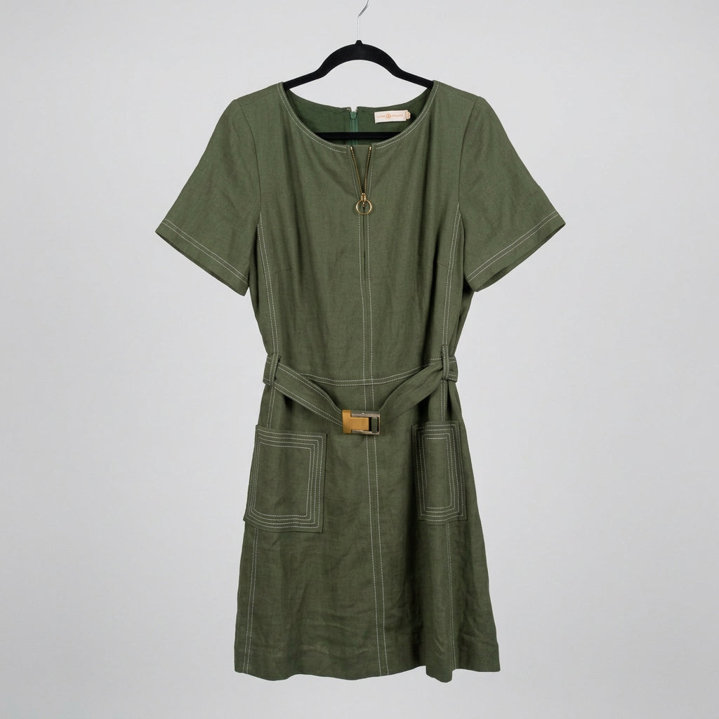 Tory Burch Linen Shift Dress Size 14