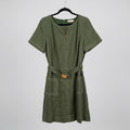 Tory Burch Linen Shift Dress Size 14