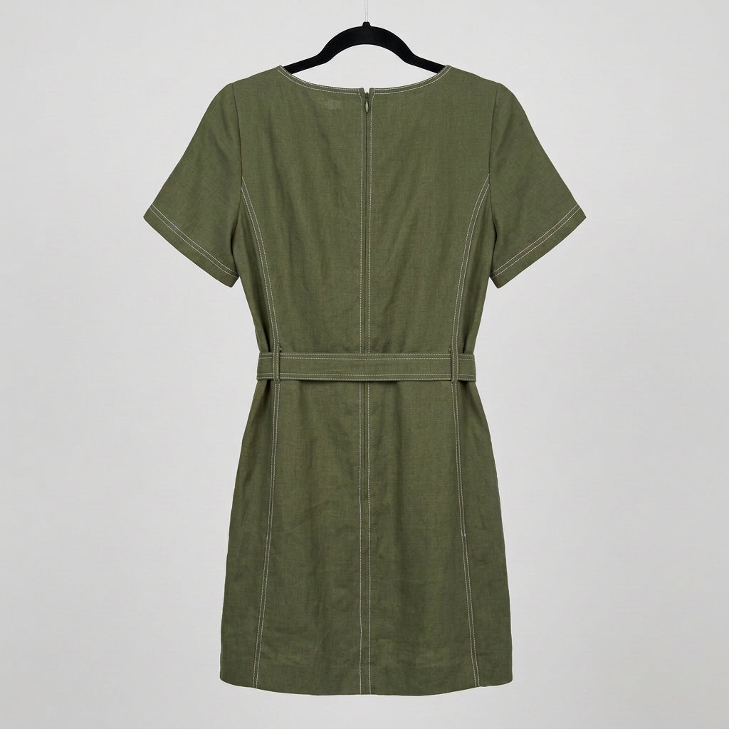 Tory Burch Linen Shift Dress Size 14