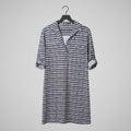 J. Mclaughlin Blue Printed Shift Dress Size XL