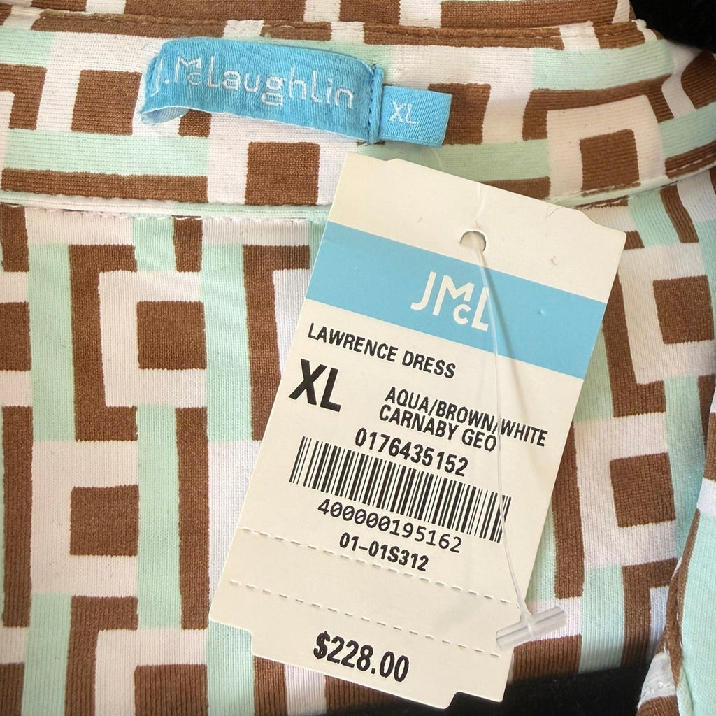 J. McLaughlin Lawrence Carnaby Geo Shirt Dress Size XL