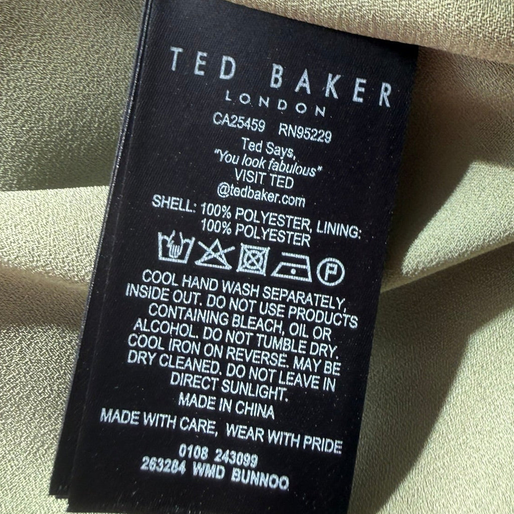 Ted Baker Printed Tiered Swing Dress Size 4 (US10/12)