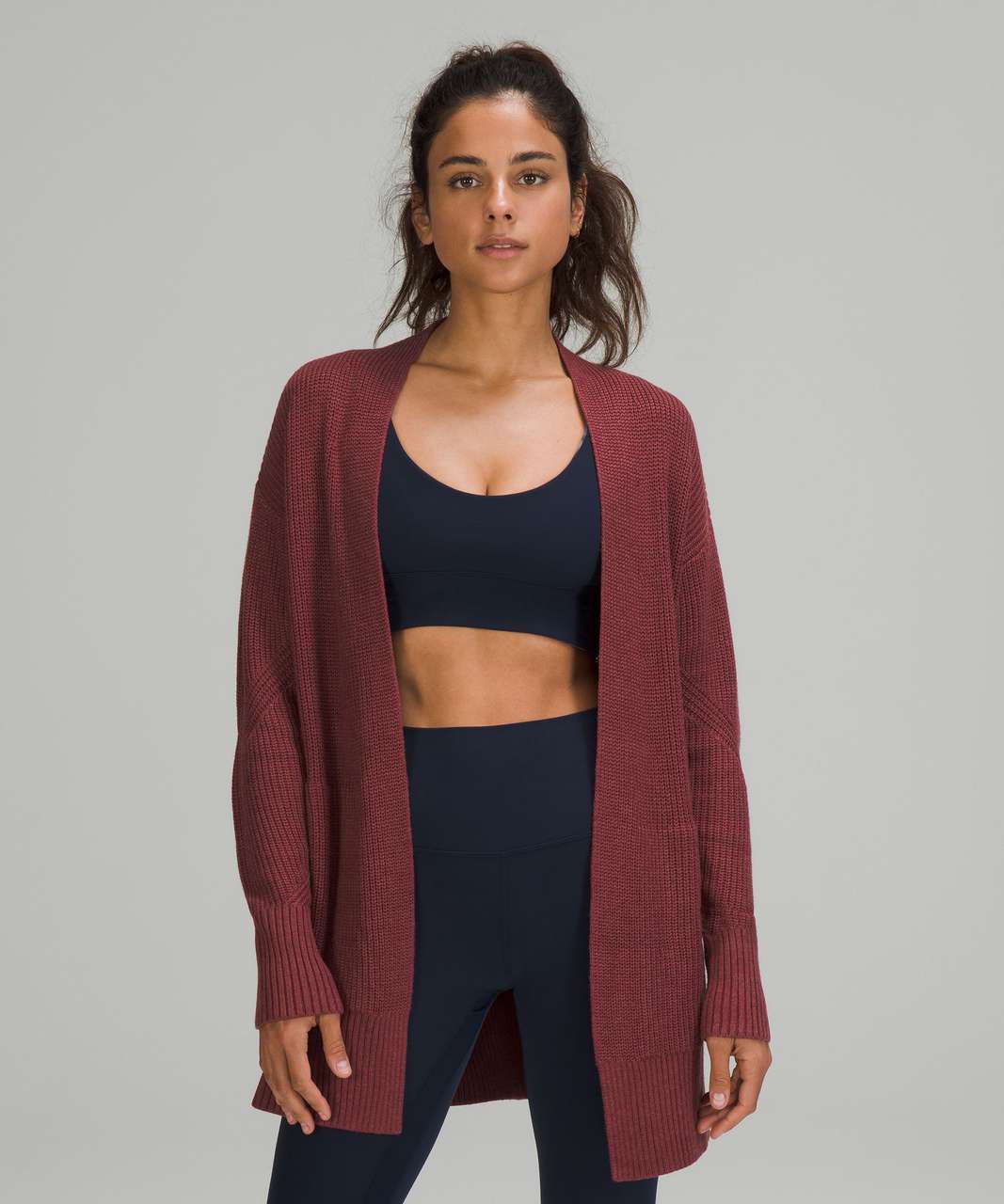 Lululemon Cashlu Knit Cardigan Sweater Size XL/XXL