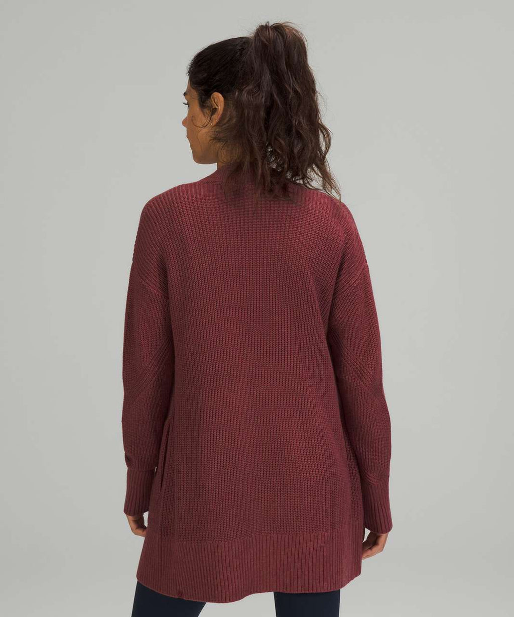 Lululemon Cashlu Knit Cardigan Sweater Size XL/XXL
