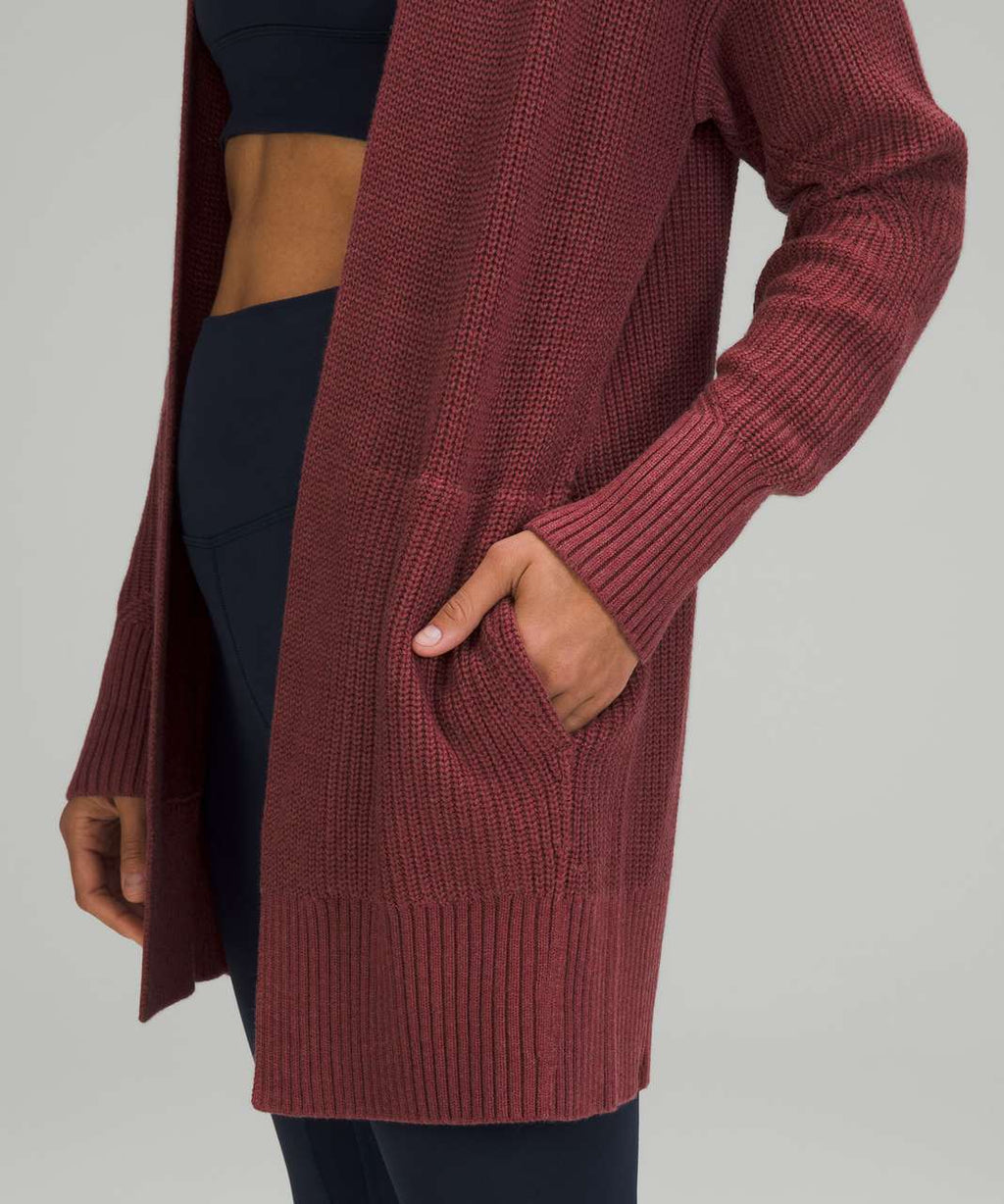 Lululemon Cashlu Knit Cardigan Sweater Size XL/XXL