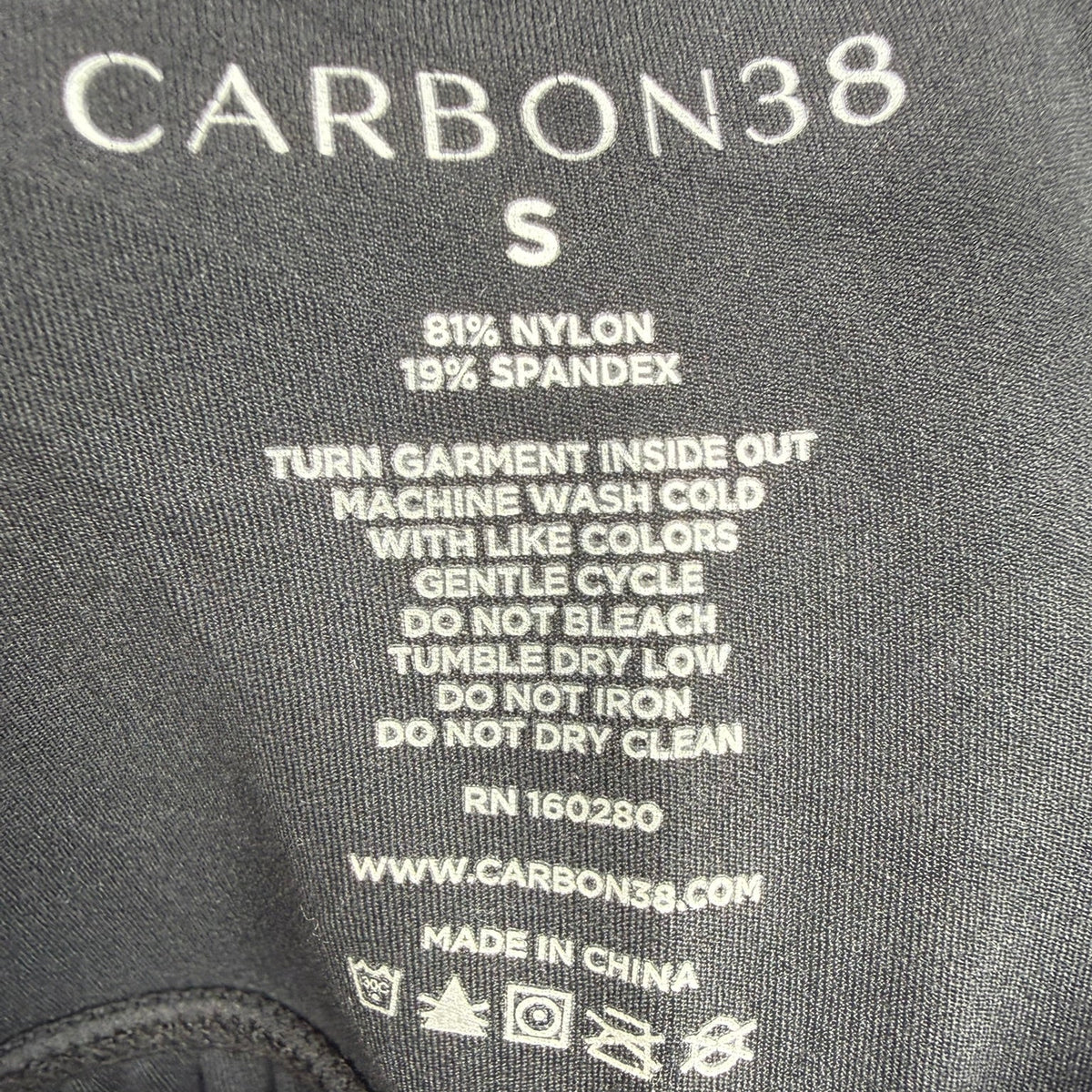 Carbon38 Strappy Dress in Melt-Black Size S