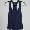Athleta Mesh Navy Panel Racerback Tank Size M