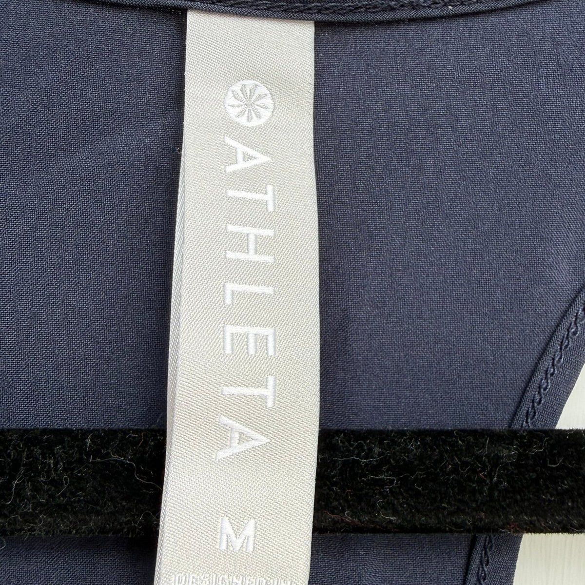 Athleta Mesh Navy Panel Racerback Tank Size M