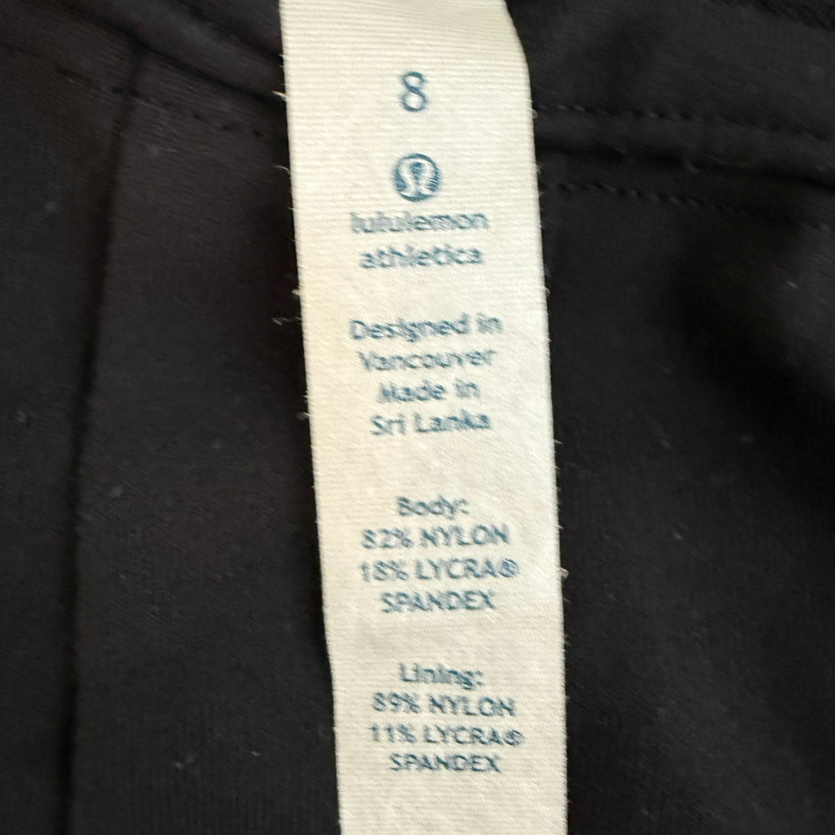 Lululemon Black Athletic Shorts Size 8