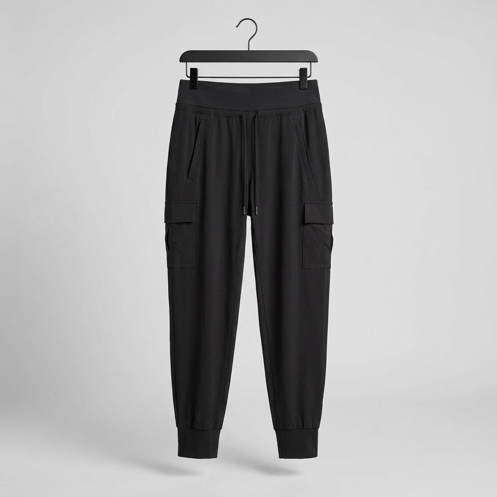 Athleta Black Cargo Joggers Size 6