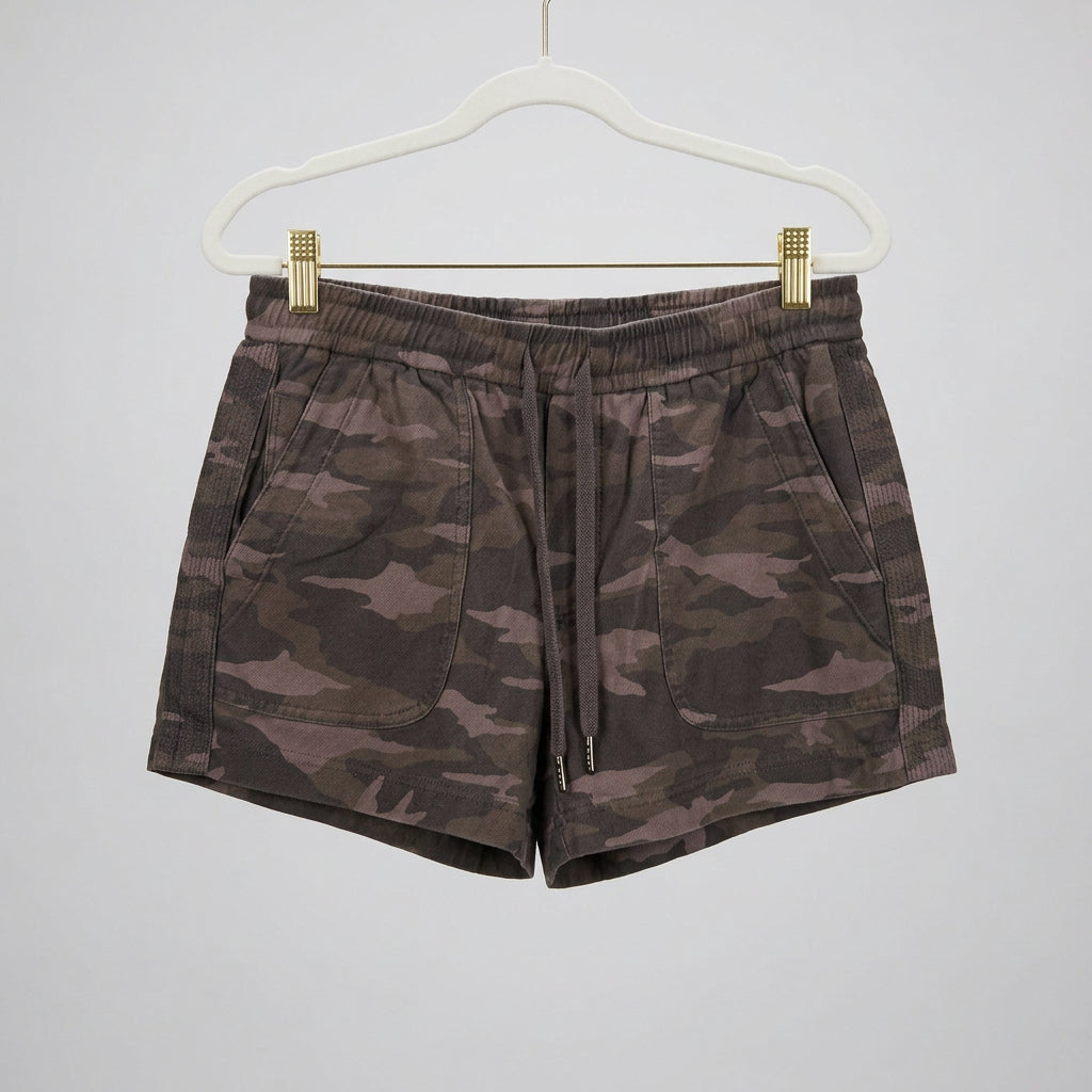 Athleta Farallon Camo Sweat Shorts Size 4