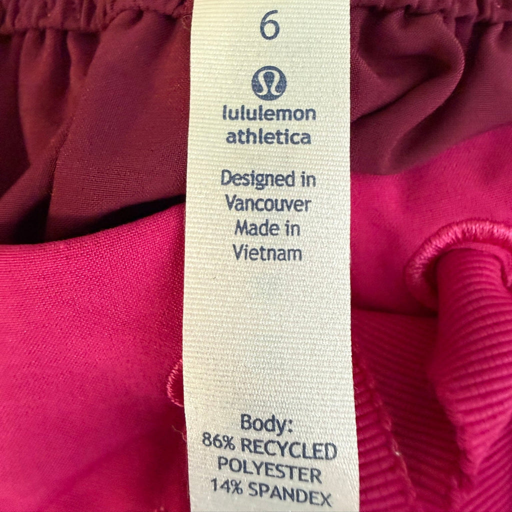 Lululemon Pink Athletic Shorts Size 6