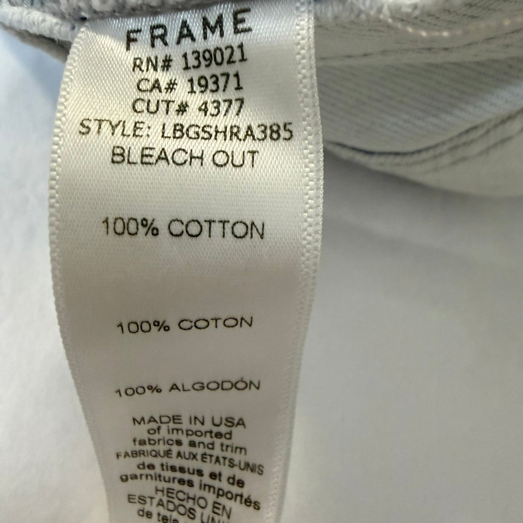 Frame Le Brigette Denim Shorts Size 27