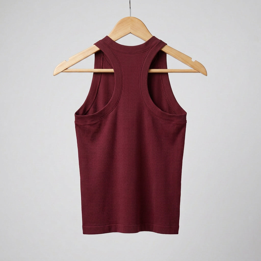 Athleta Ribbed High-Neck Racerback Tank Size M