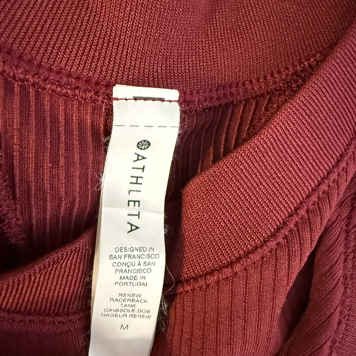 Athleta Ribbed High-Neck Racerback Tank Size M