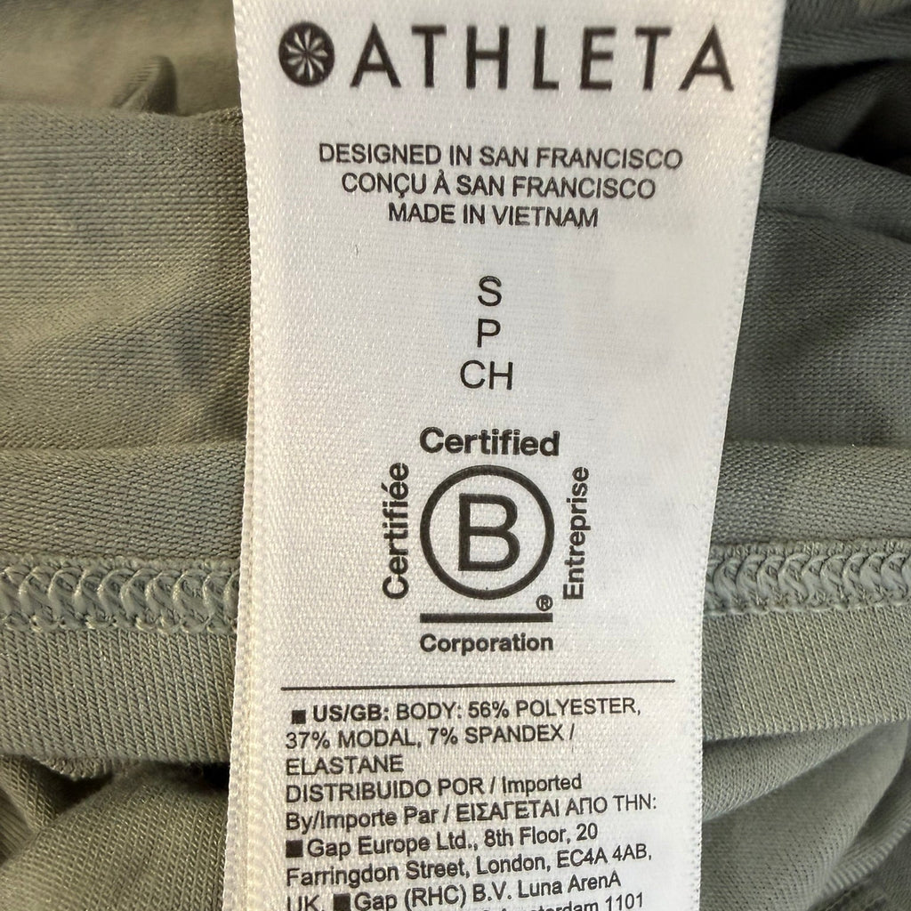 Athleta Sage Green High-Low Tank Top Size S