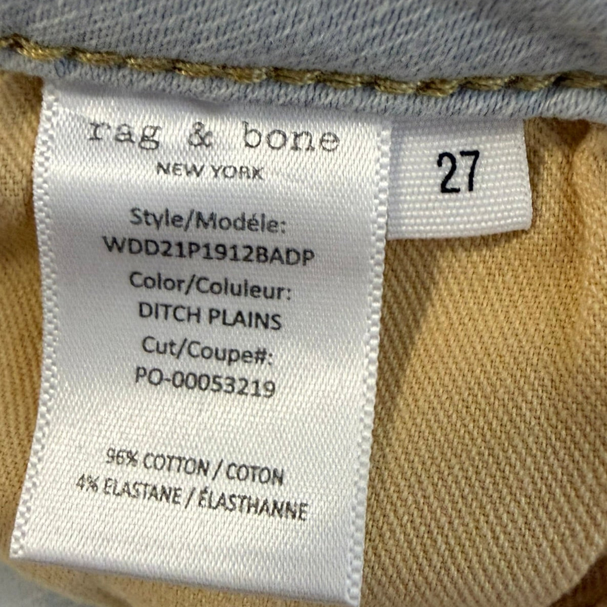 Rag & Bone Distressed Denim Shorts Size 27
