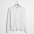 Athleta White Zip-Up Long Sleeve Top Size M