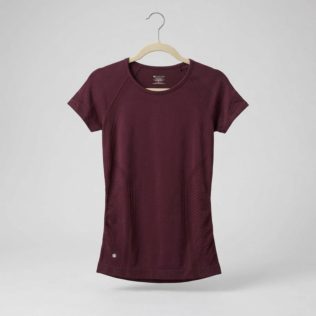 Athleta Plum Seamless Workout Tee Size S